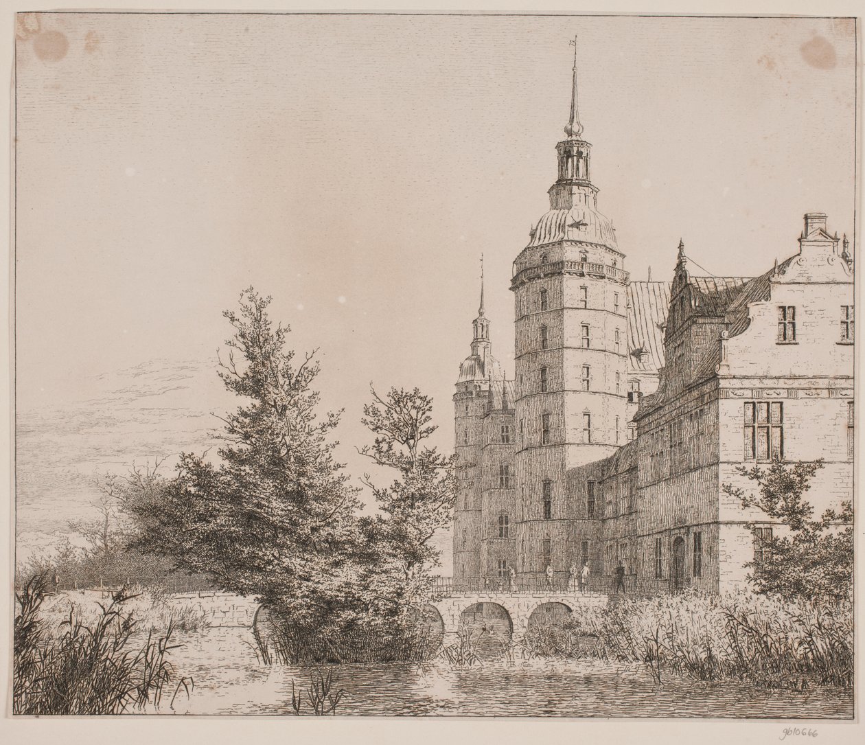 Frederiksborgin linna. Juhlat Møntbroenissa tekijältä Christen Købke