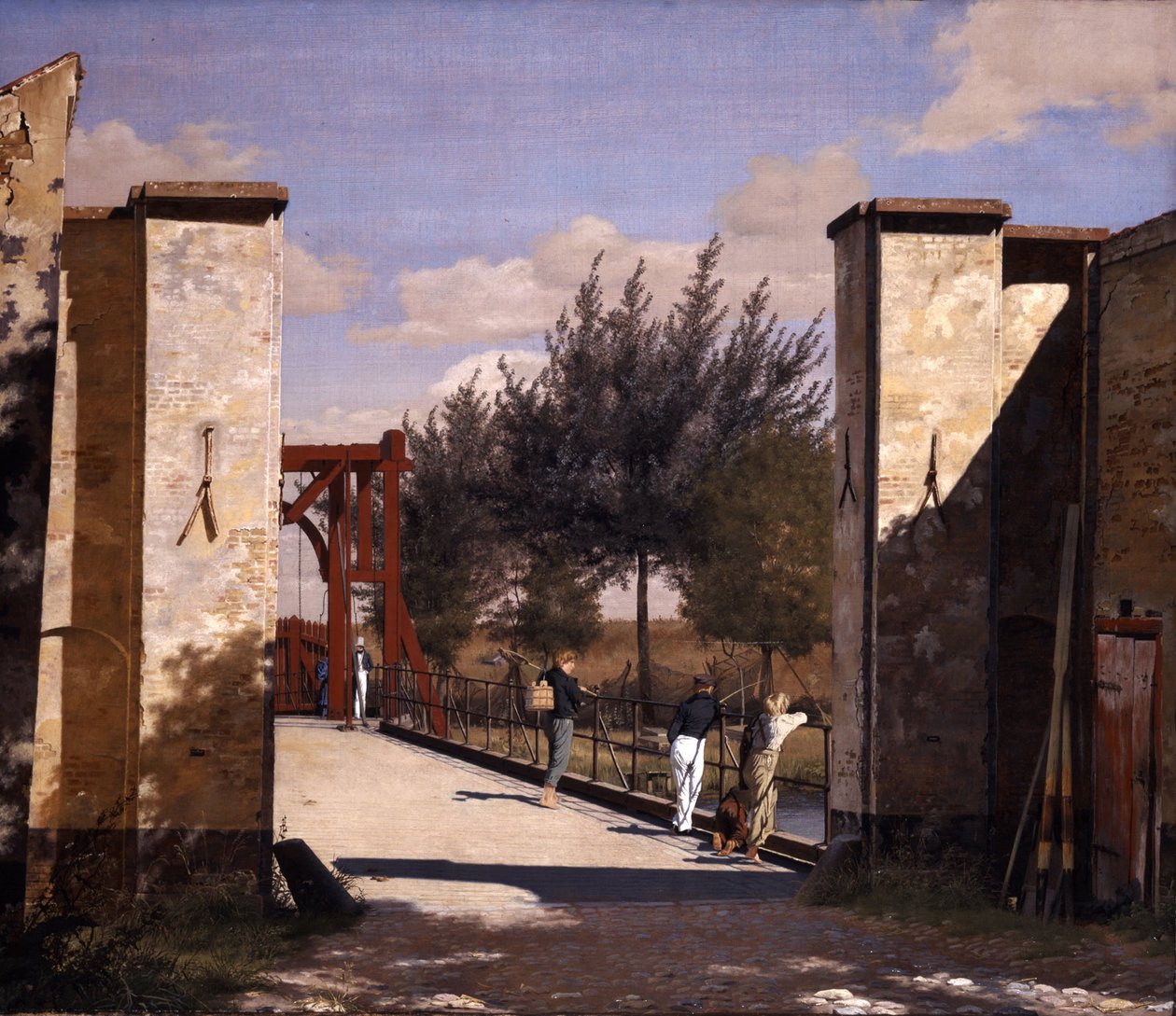 Linnoituksen pohjoisportti, 1834 tekijältä Christen Schjellerup Købke