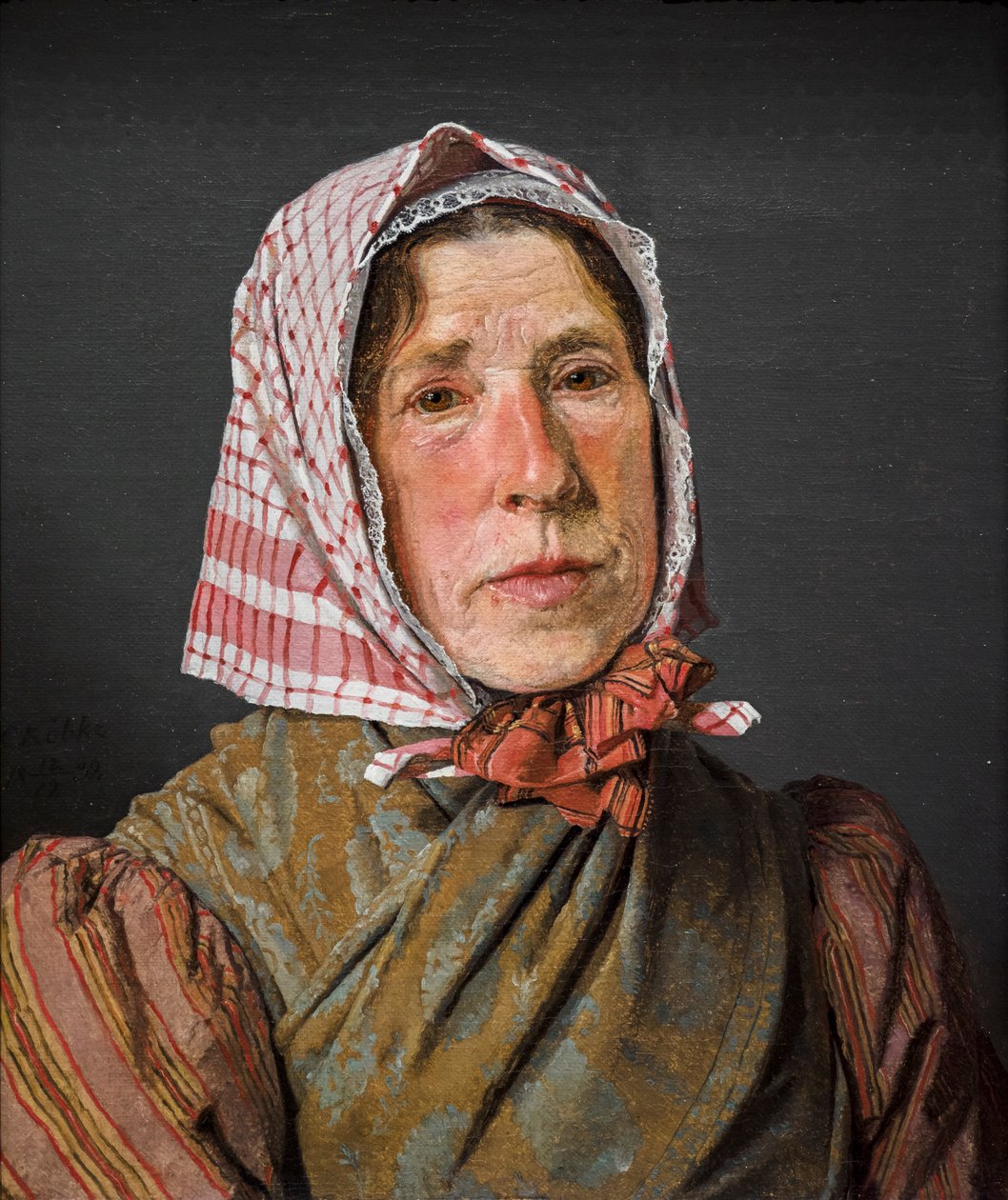 Vanha. Talonpoikaisnainen tekijältä Christen Schjellerup Kobke