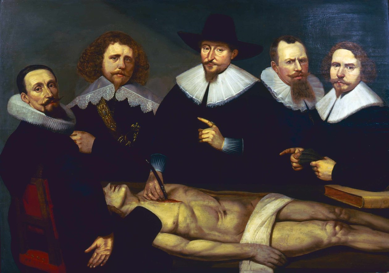Zacheus de Jagerin anatomian oppitunti tekijältä Christiaan Coevershoff