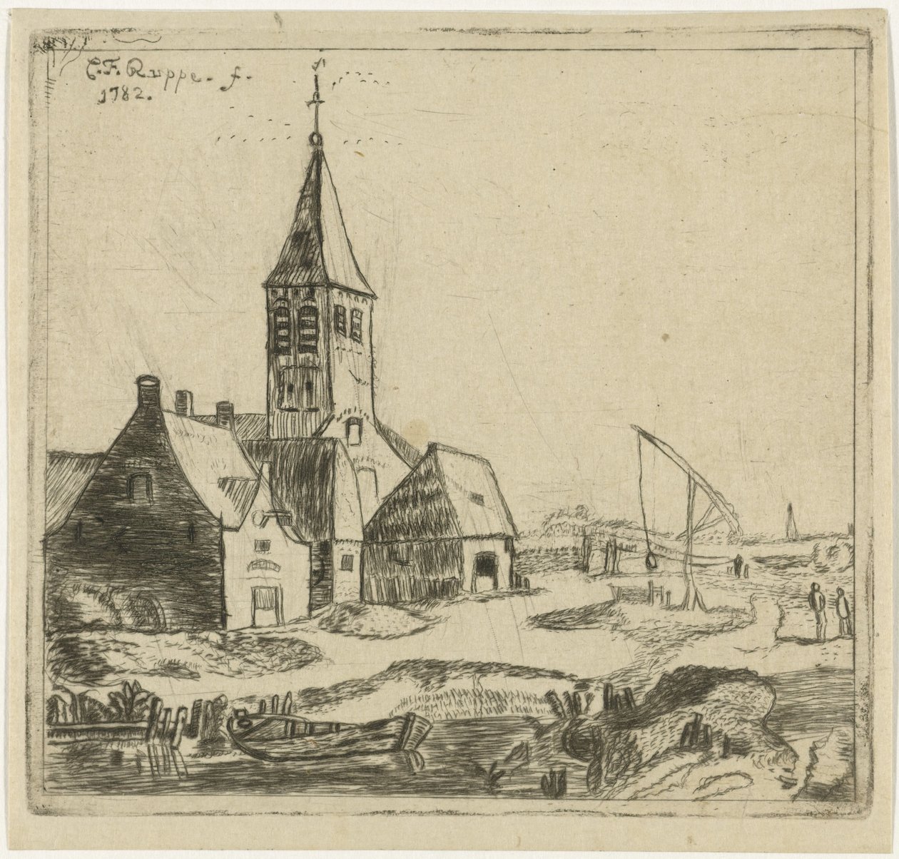 kylän kirkko tekijältä Christiaan Friedrich Ruppe