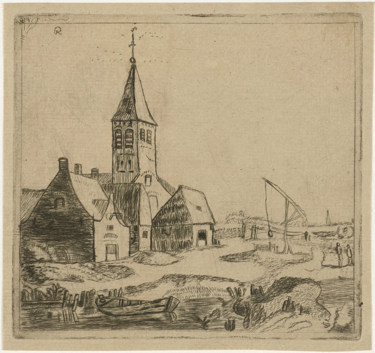 kylän kirkko tekijältä Christiaan Friedrich Ruppe