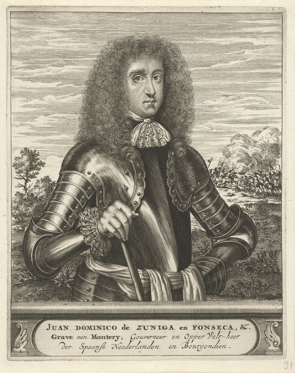 Christiaan Hagen - Muotokuva Juan Domingo de Zuñiga y Fonsecasta (Juan Domingo de Zuñiga y Fonseca) tekijältä Christiaan Hagen