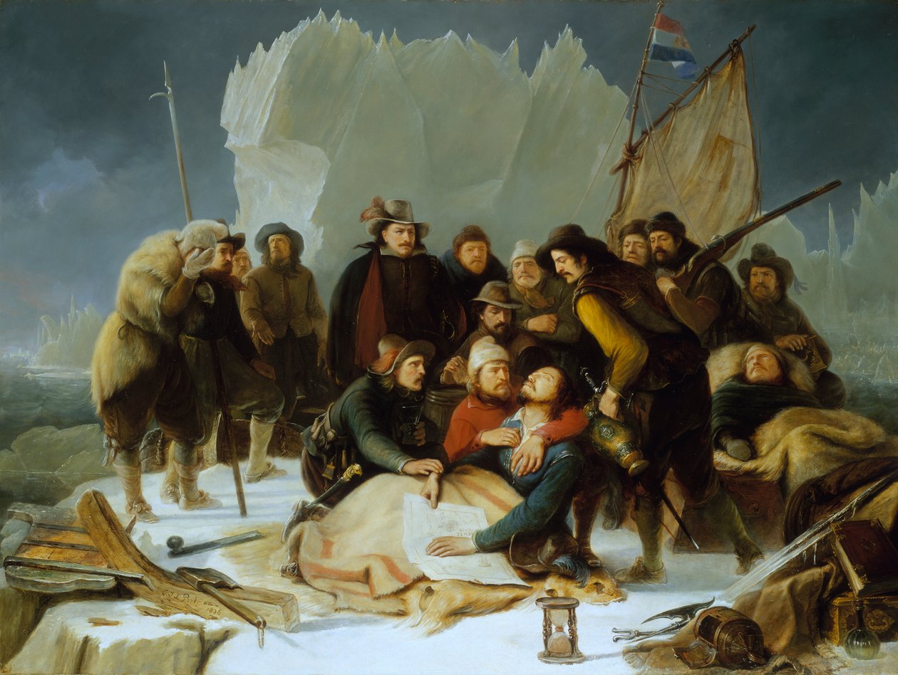 Willem Barentsin kuolema, 20. kesäkuuta 1597. tekijältä Christiaan Julius Lodewyck Portman