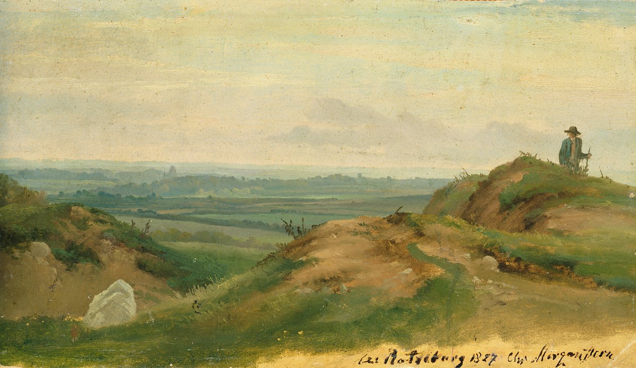 Ratzeburgissa, 1827 (öljy paperille kortille) tekijältä Christian Ernst Bernhard Morgenstern