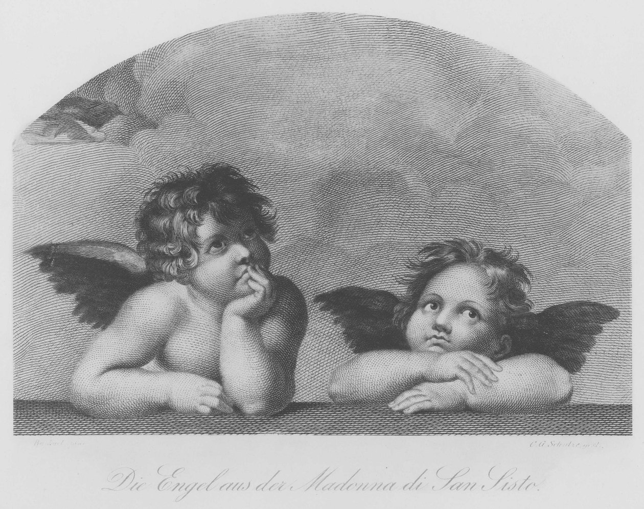 Die Engel aus der Sixtinischen Madonna tekijältä Christian Gottfried Schultze