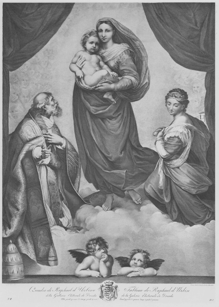 Sixtinische Madonna tekijältä Christian Gottfried Schultze