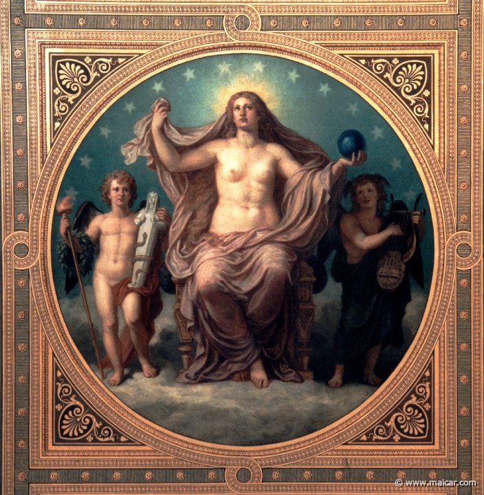 Aphrodite Urania taiteen suojelijana. tekijältä Christian Griepenkerl