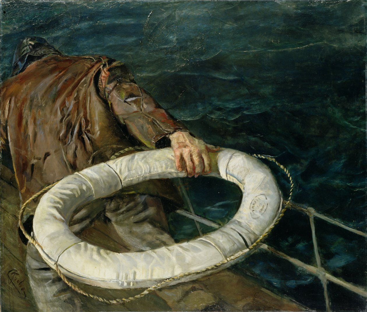 Mies yli laidan, 1906 tekijältä Christian Krohg