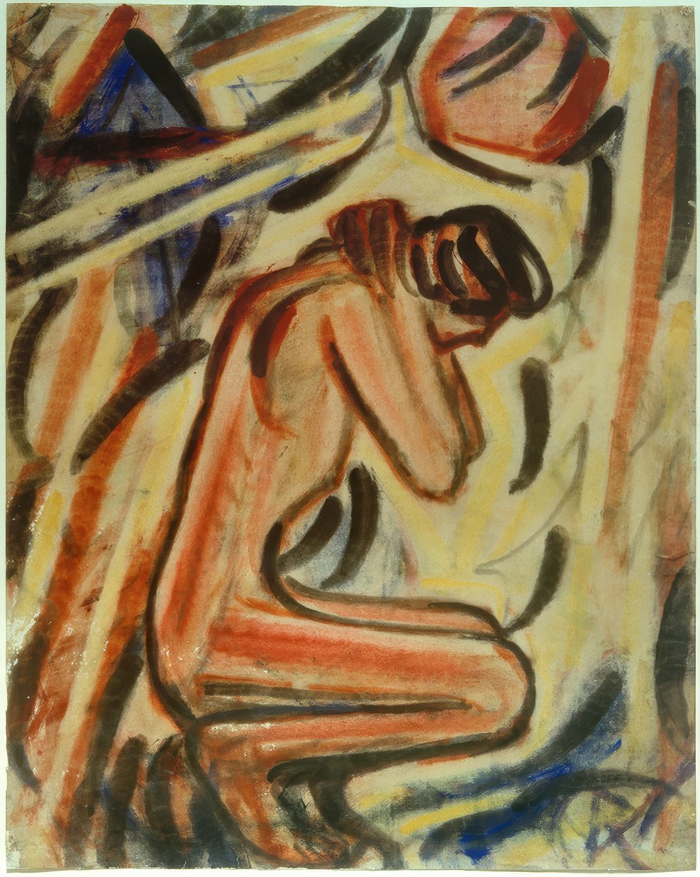 Kniende weibliche Figur tekijältä Christian Rohlfs