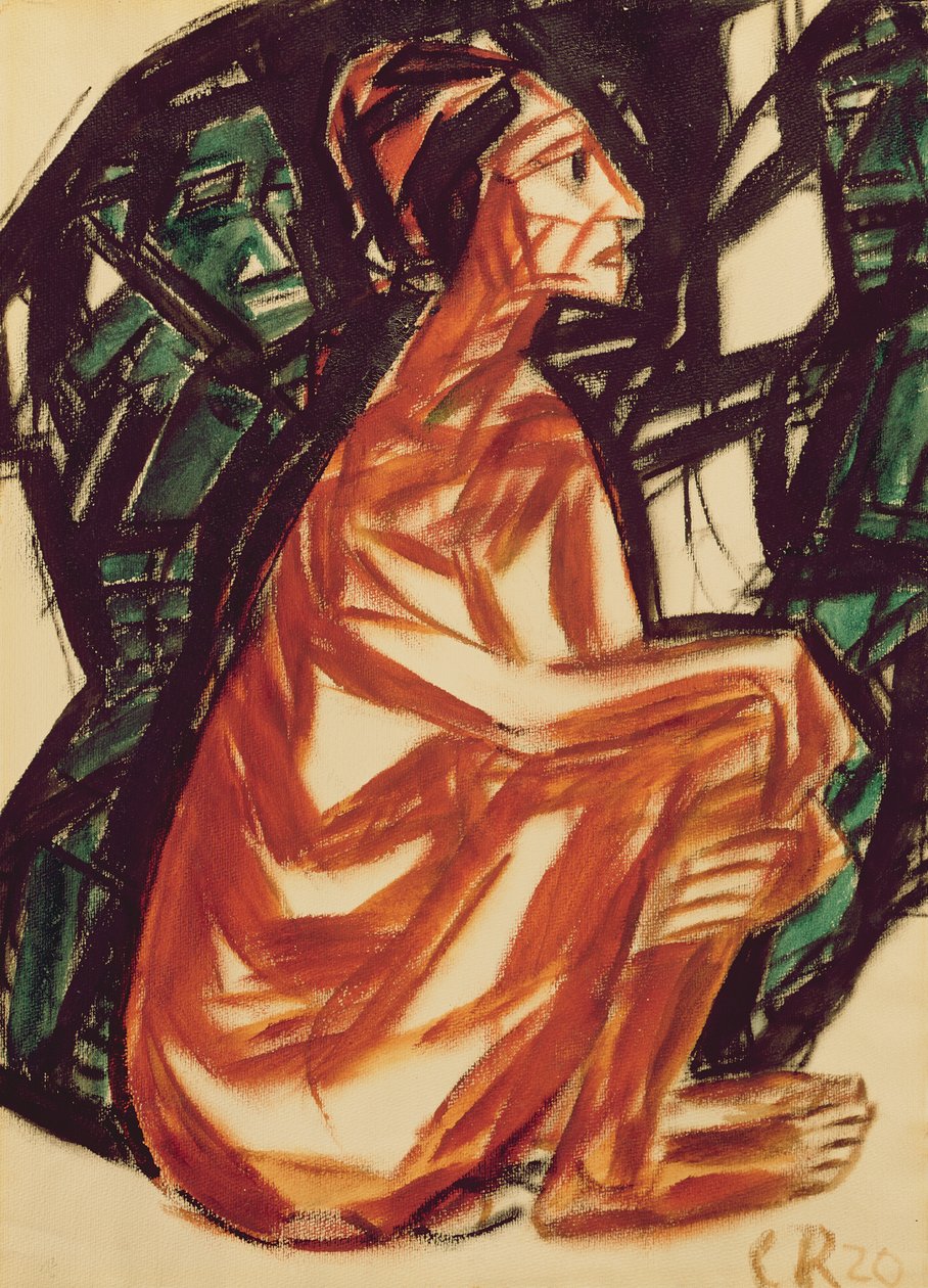 Odotan, 1920 tekijältä Christian Rohlfs