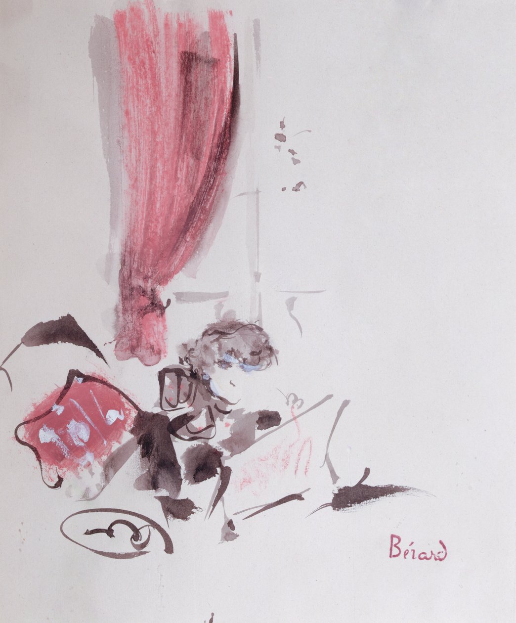 Colette (1873-1954) (guache sobre papel) finlandesa tekijältä Christian Bérard