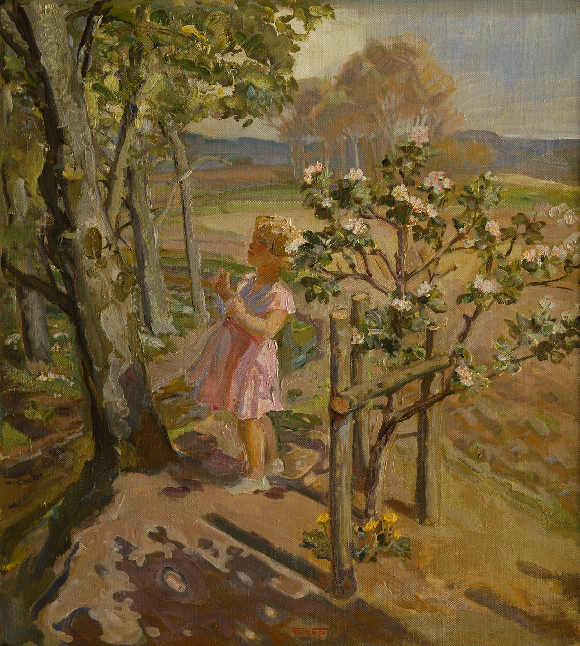In The Orchard (öljy kankaalle) tekijältä Christian Carl Forup