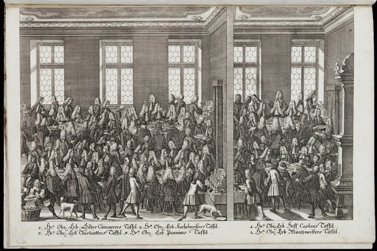 Juhla. Keisari Kaarle VI:n kunniafestivaali 1712 tekijältä Christian Engelbrecht