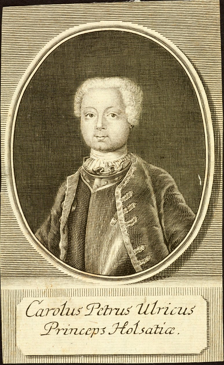 Holstein-Gottorpin herttua Karl Peter Ulrichin muotokuva 1728-1762, 1734. tekijältä Christian Friedrich Fritzsch