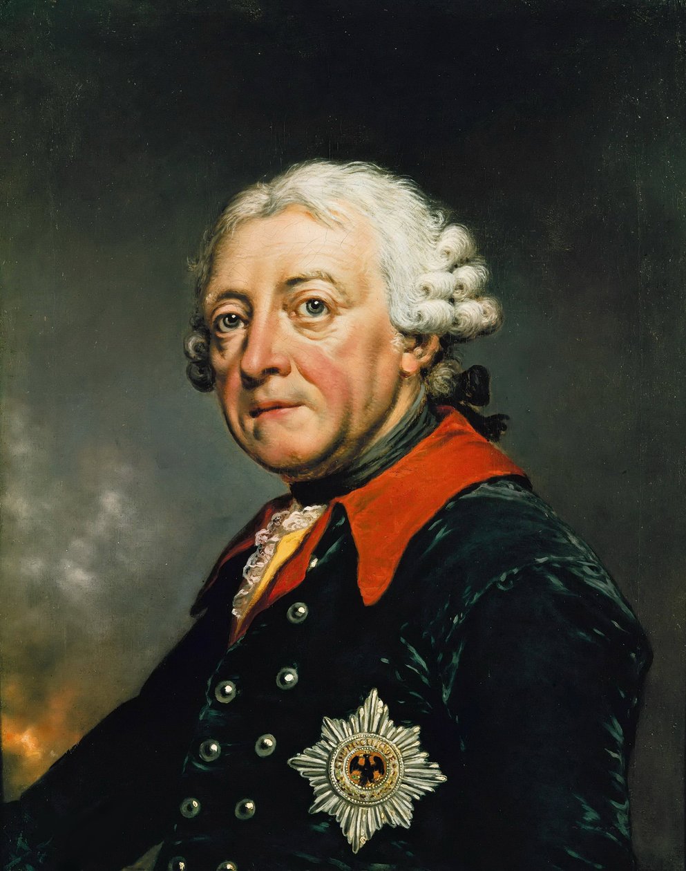 Muotokuva Fredrik II:sta Preussista (1712-1786), Lisiewski, Christian Friedrich Reinhold (1725-1794). Öljy kankaalle tekijältä Christian Friedrich Reinhold Lisiewski