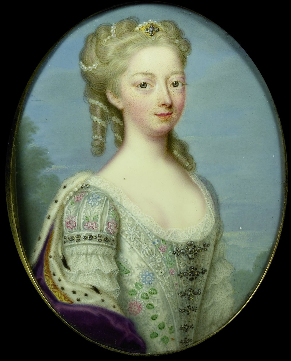 Anna, Hannoverin prinsessa (1709-59), Orange-Nassaun prinssin William IV:n vaimo tekijältä Christian Friedrich Zincke