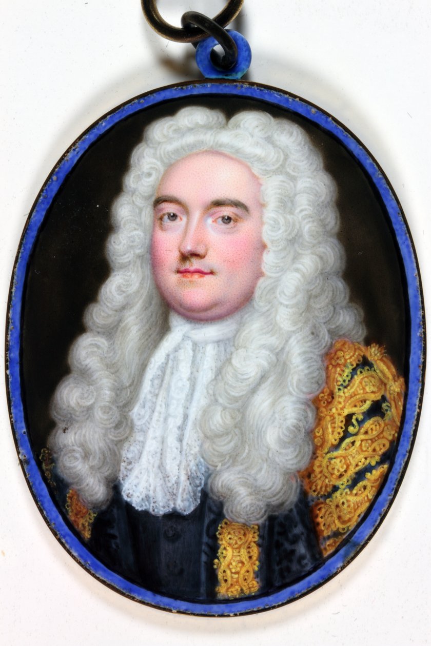 John Verney Master Of The Rolls, 1739 (emali) tekijältä Christian Friedrich Zincke