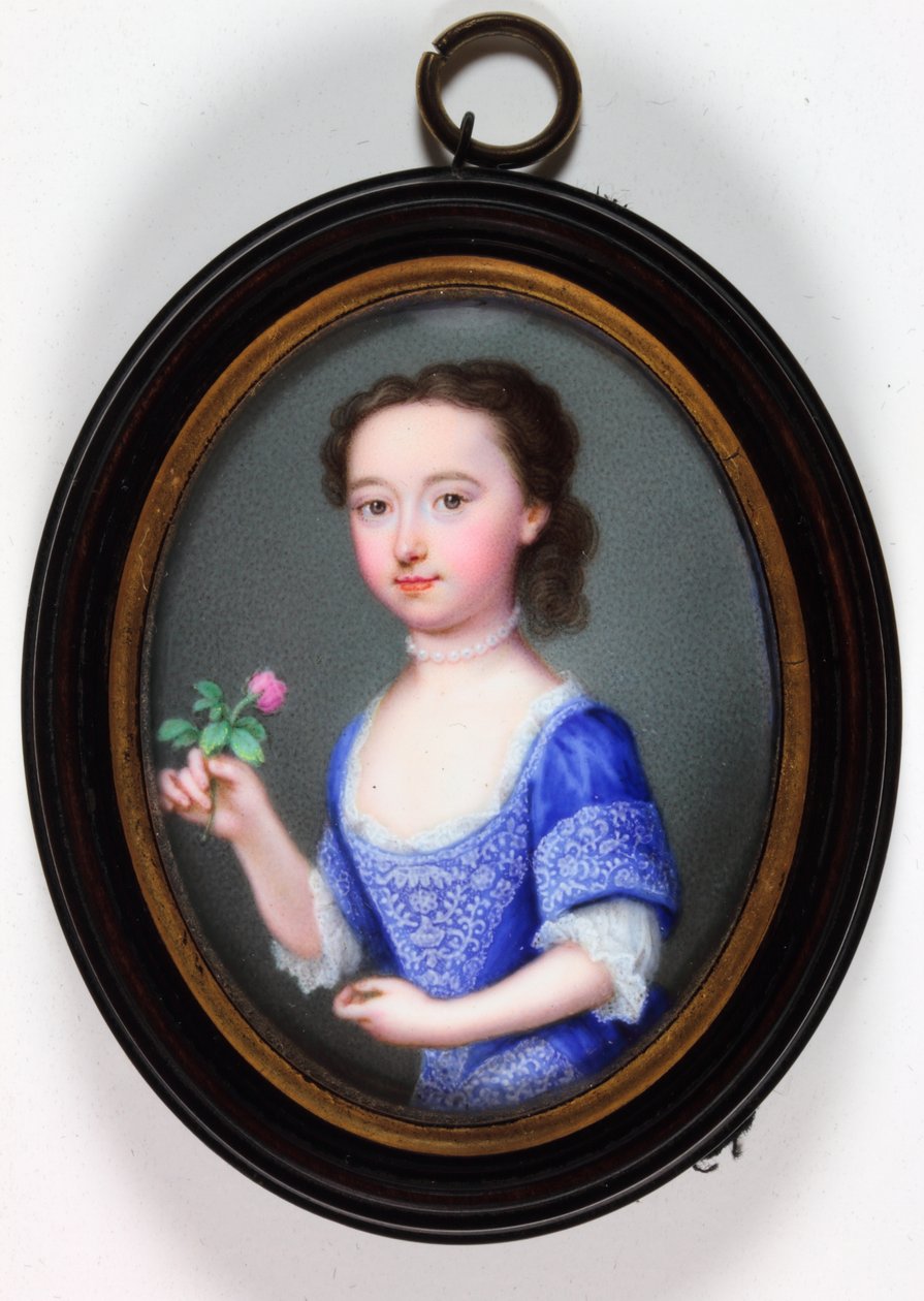 Lady Elizabeth Cavendish Bentinck, myöhemmin Marchioness of Bath (emali) tekijältä Christian Friedrich Zincke