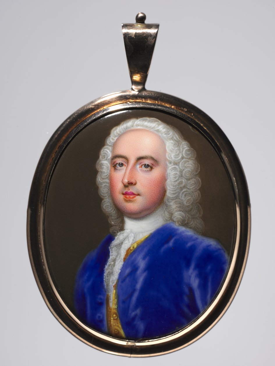 Miehen muotokuva, c. 1735. tekijältä Christian Friedrich Zincke