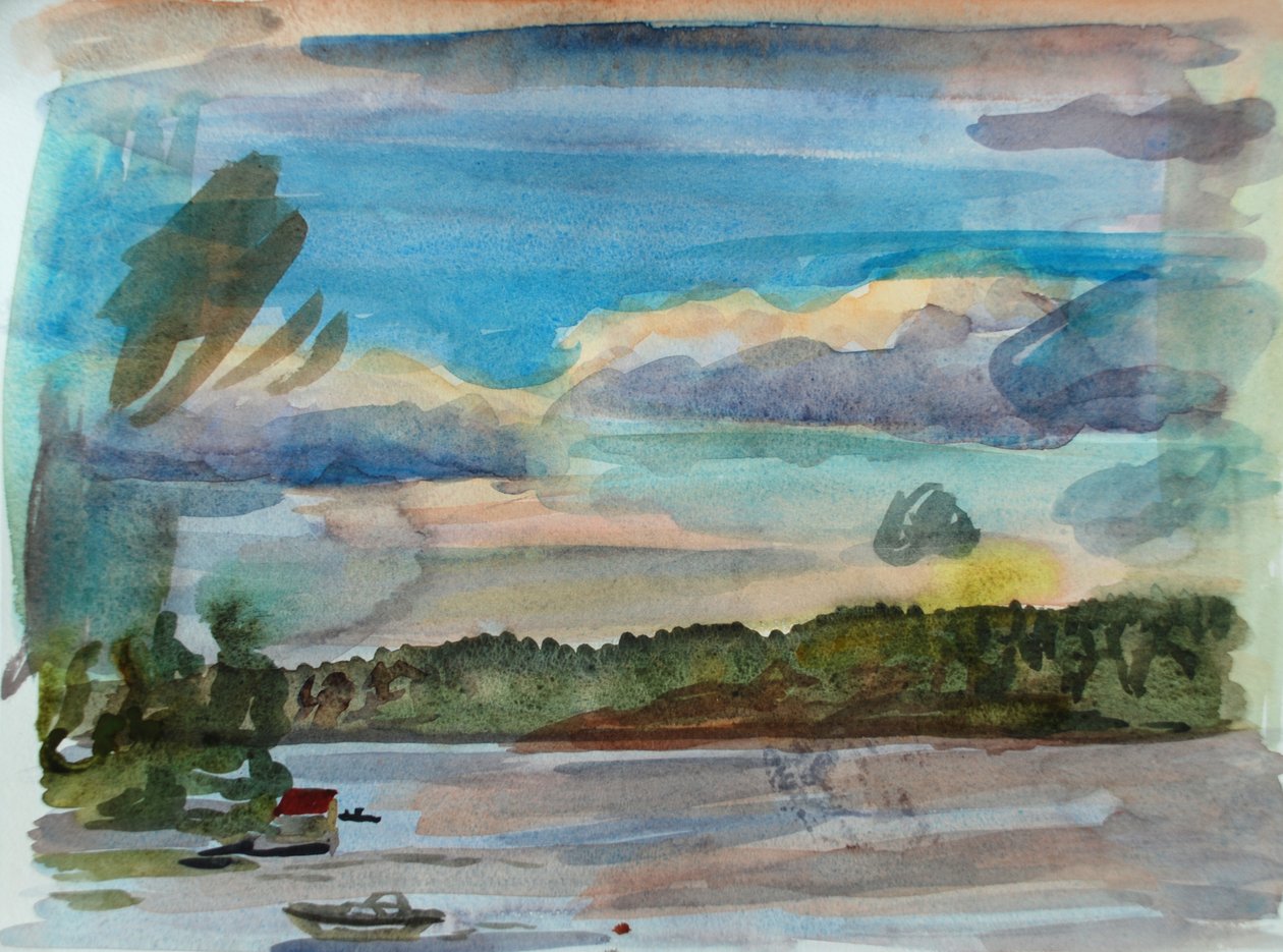 Saaristo 4, 2010 (akvarelli) tekijältä Christian Furr