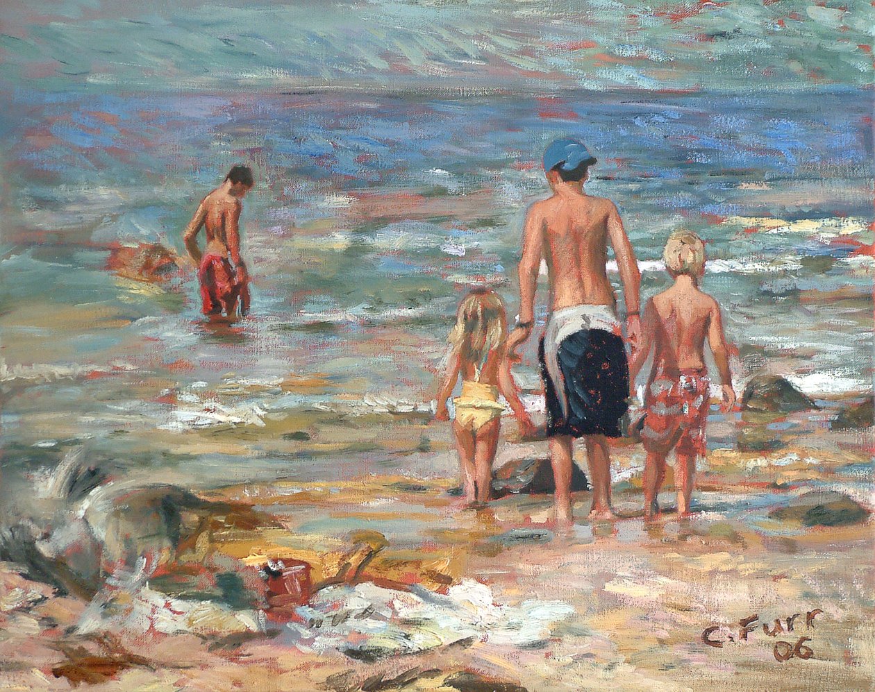 Rantakuva, 2006 (öljy pellavalle) tekijältä Christian Furr