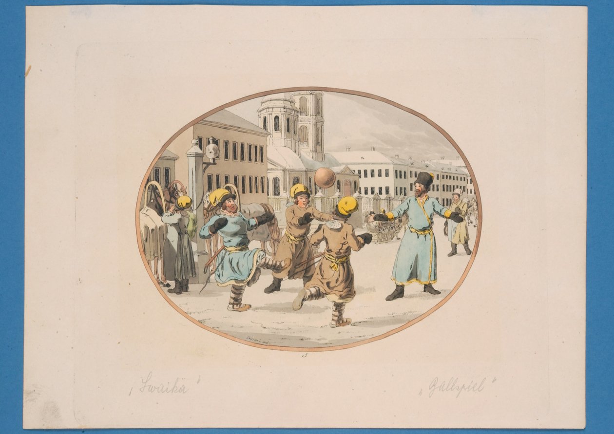Pallopeli, n. 1910 tekijältä Christian Gottfried Geissler