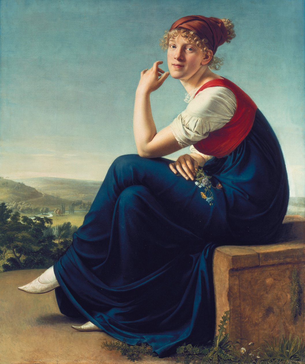 Heinrike Danneckerin muotokuva, 1802 tekijältä Christian Gottlieb Schick