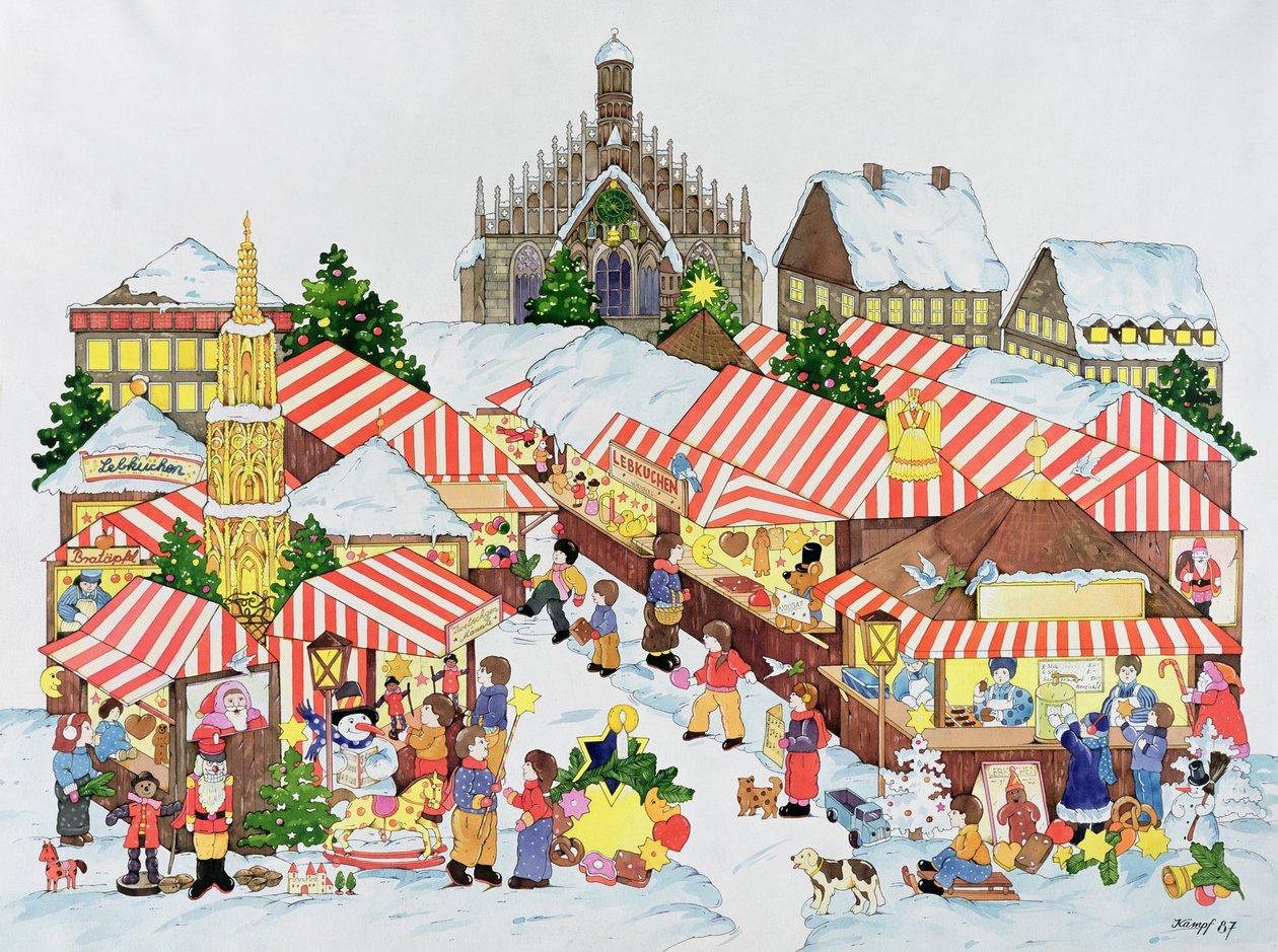 Christkindlmarket, Nürnberg, 1987 (wc paperilla) tekijältä Christian Kaempf