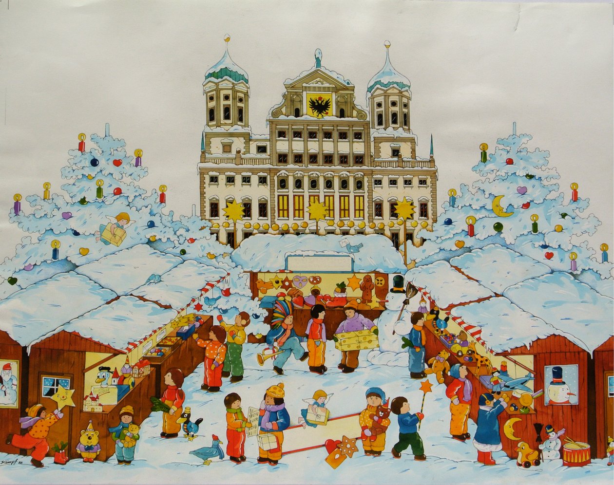 Joulumarkkinat (Vanhakaupunki Augsburg) tekijältä Christian Kaempf