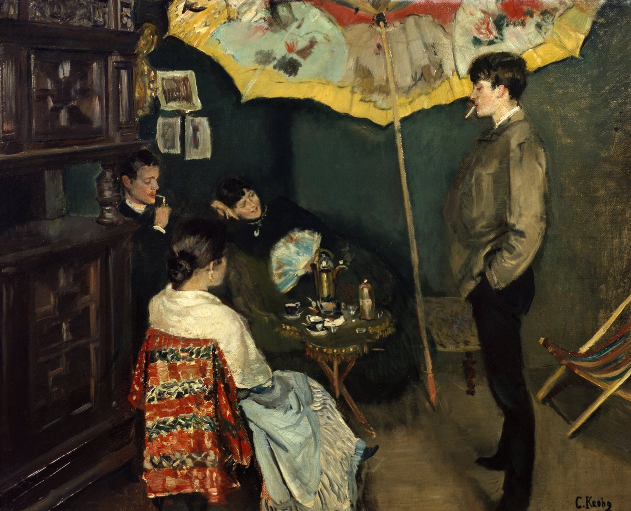 Yksi nurkka studiossani tekijältä Christian Krohg