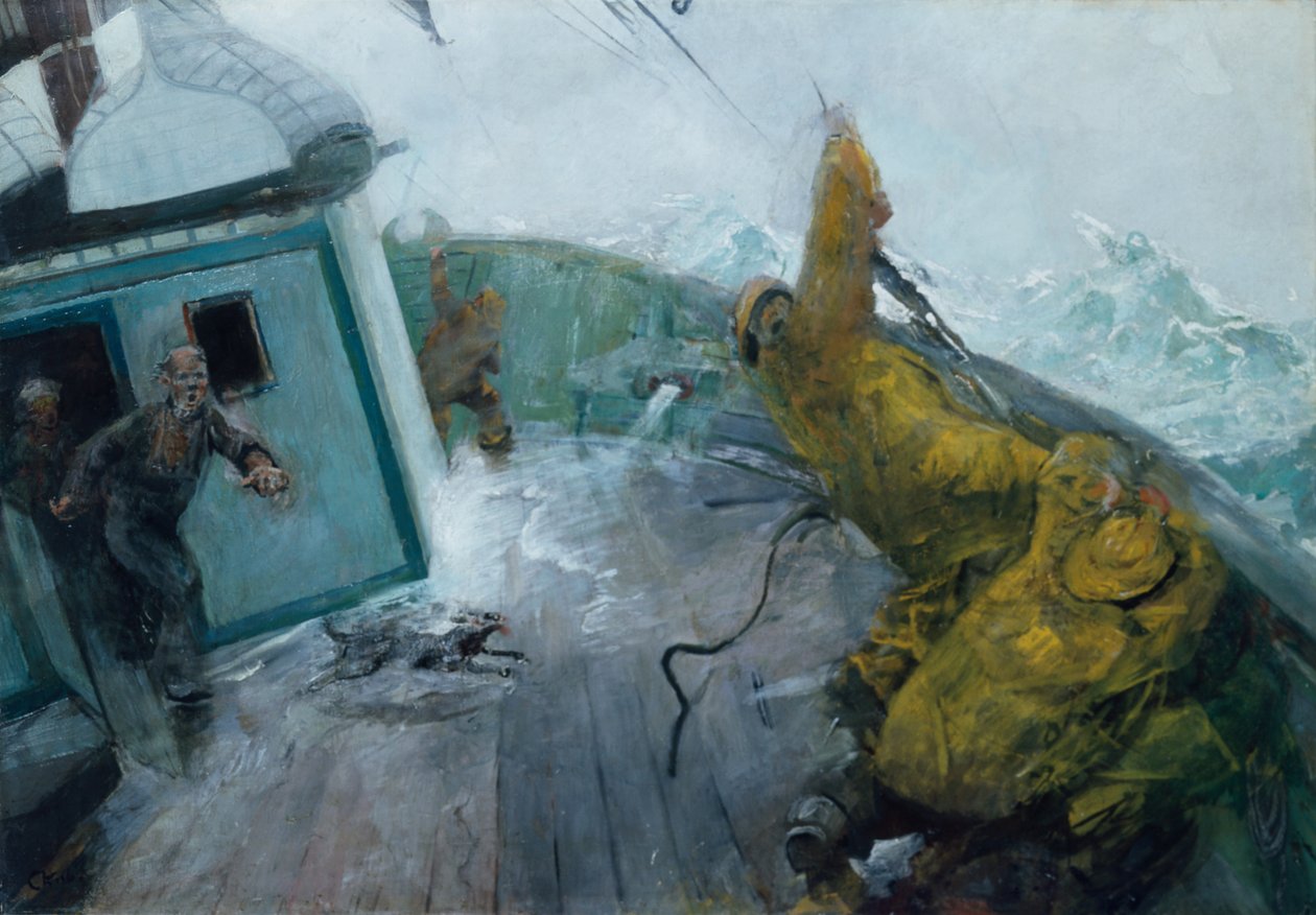 Kaikki miehet kannella tekijältä Christian Krohg