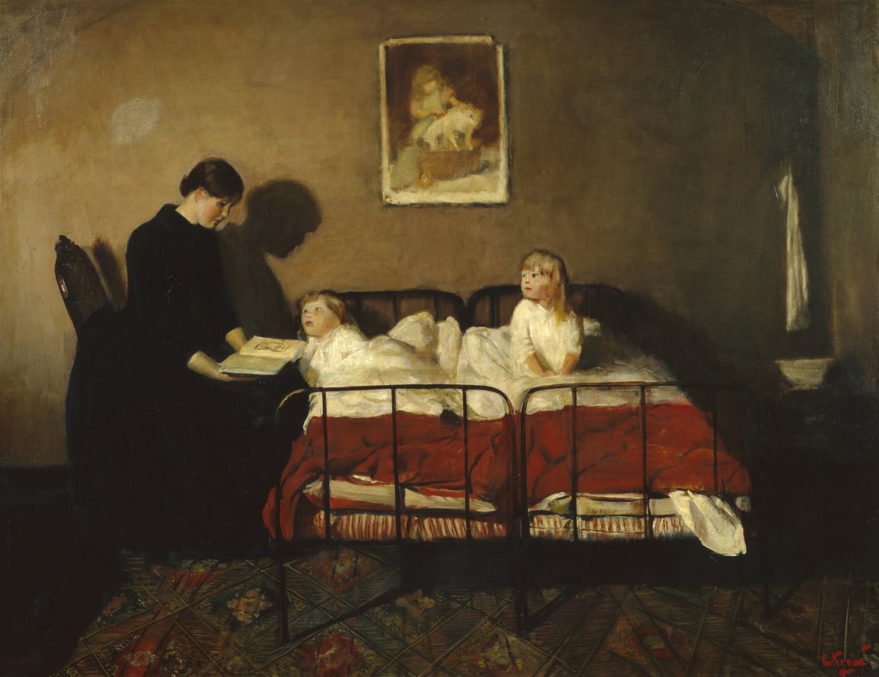 Auringosta itään ja kuuhun länteen (öljy kankaalle) tekijältä Christian Krohg
