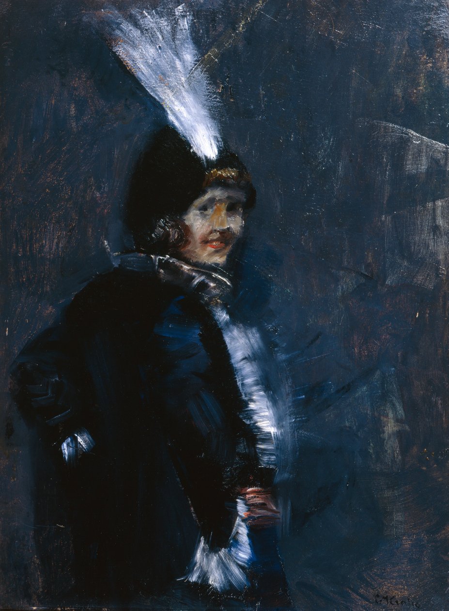 Hyvästi sitten (öljy kankaalle) tekijältä Christian Krohg