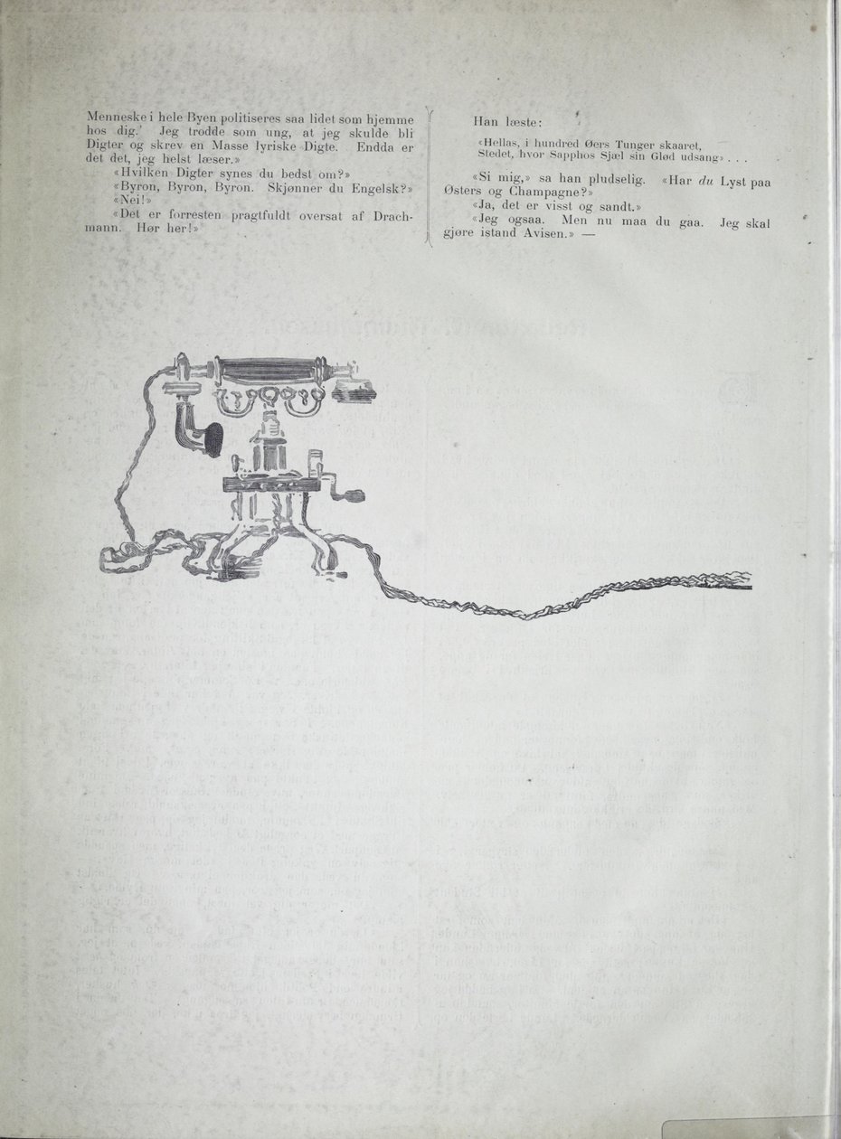 Kuvitus on otettu Krohgin, Christianin kirjasta 12 af vore samtidige, jonka on julkaissut Feilberg & Landmark (Kristiania, 1895). tekijältä Christian Krohg