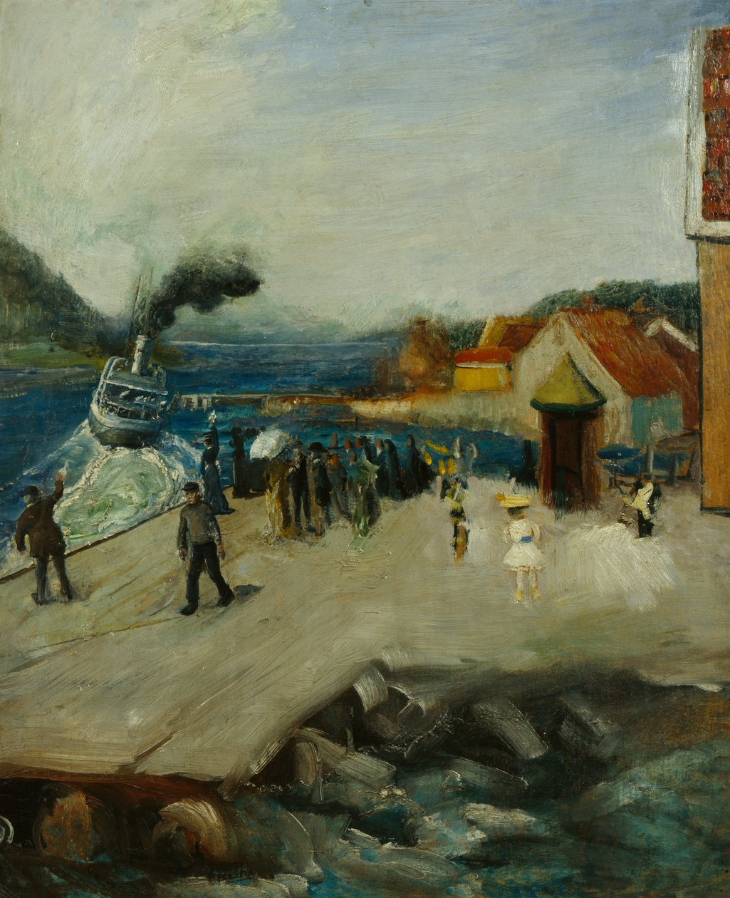 Lehmannin laituri Drøbakissa tekijältä Christian Krohg