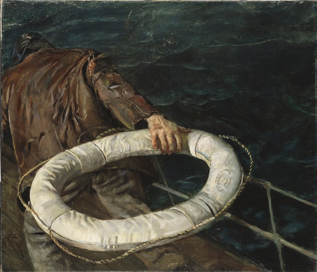 Mies yli laidan tekijältä Christian Krohg