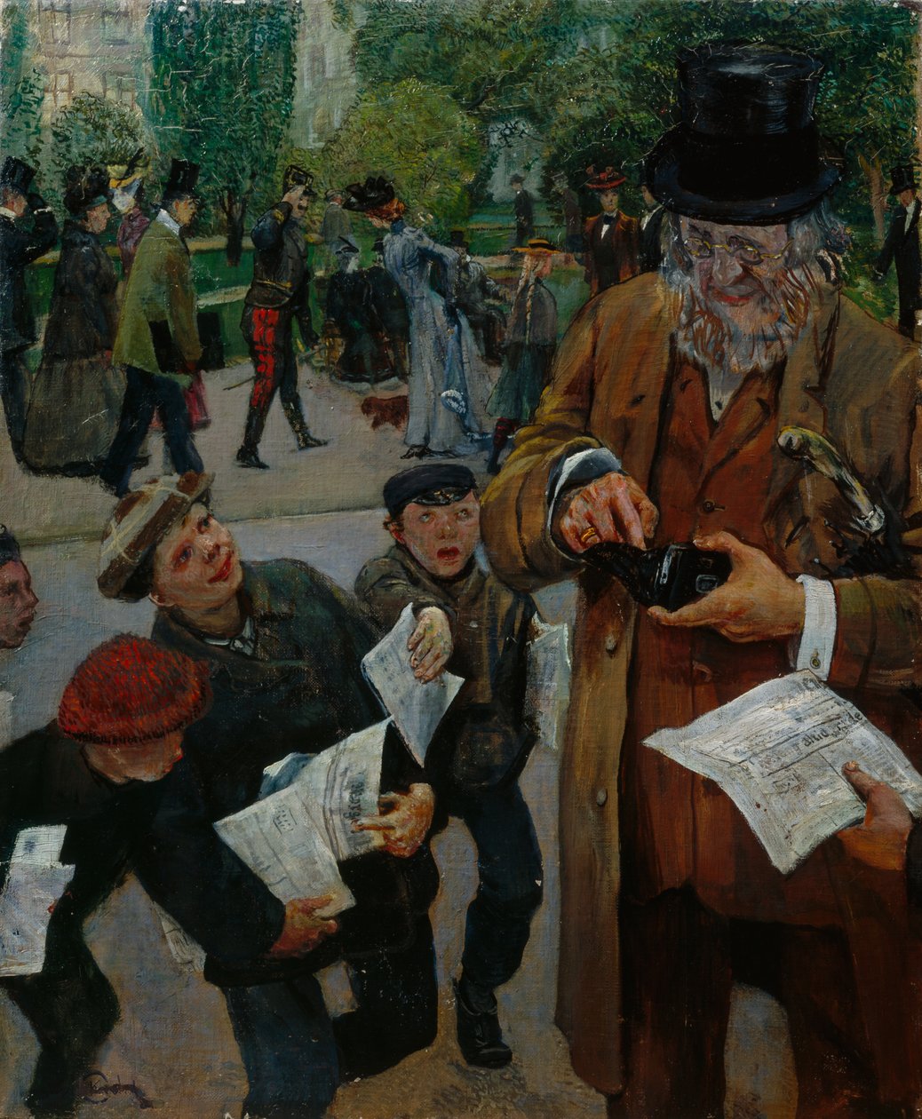 Sanomalehtien pojat tekijältä Christian Krohg