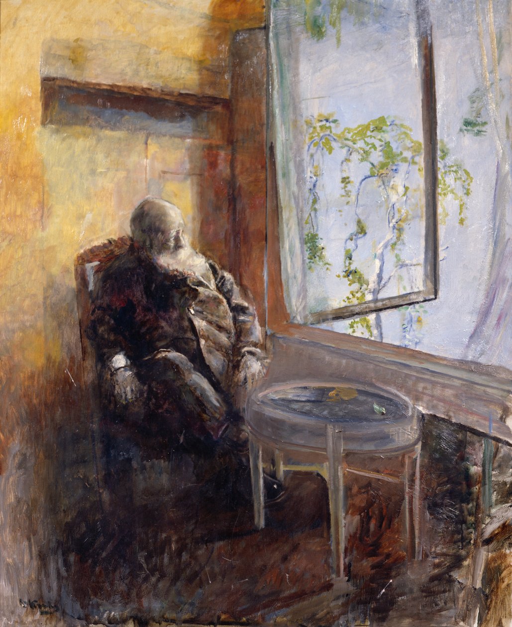 Omakuva ikkunasta tekijältä Christian Krohg