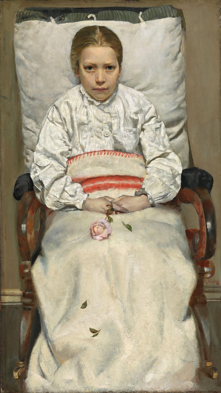 Sairas tyttö tekijältä Christian Krohg