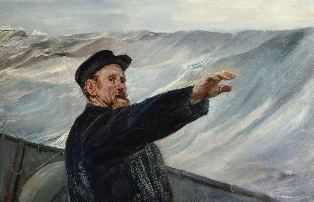 Myrsky (öljy kankaalle) tekijältä Christian Krohg