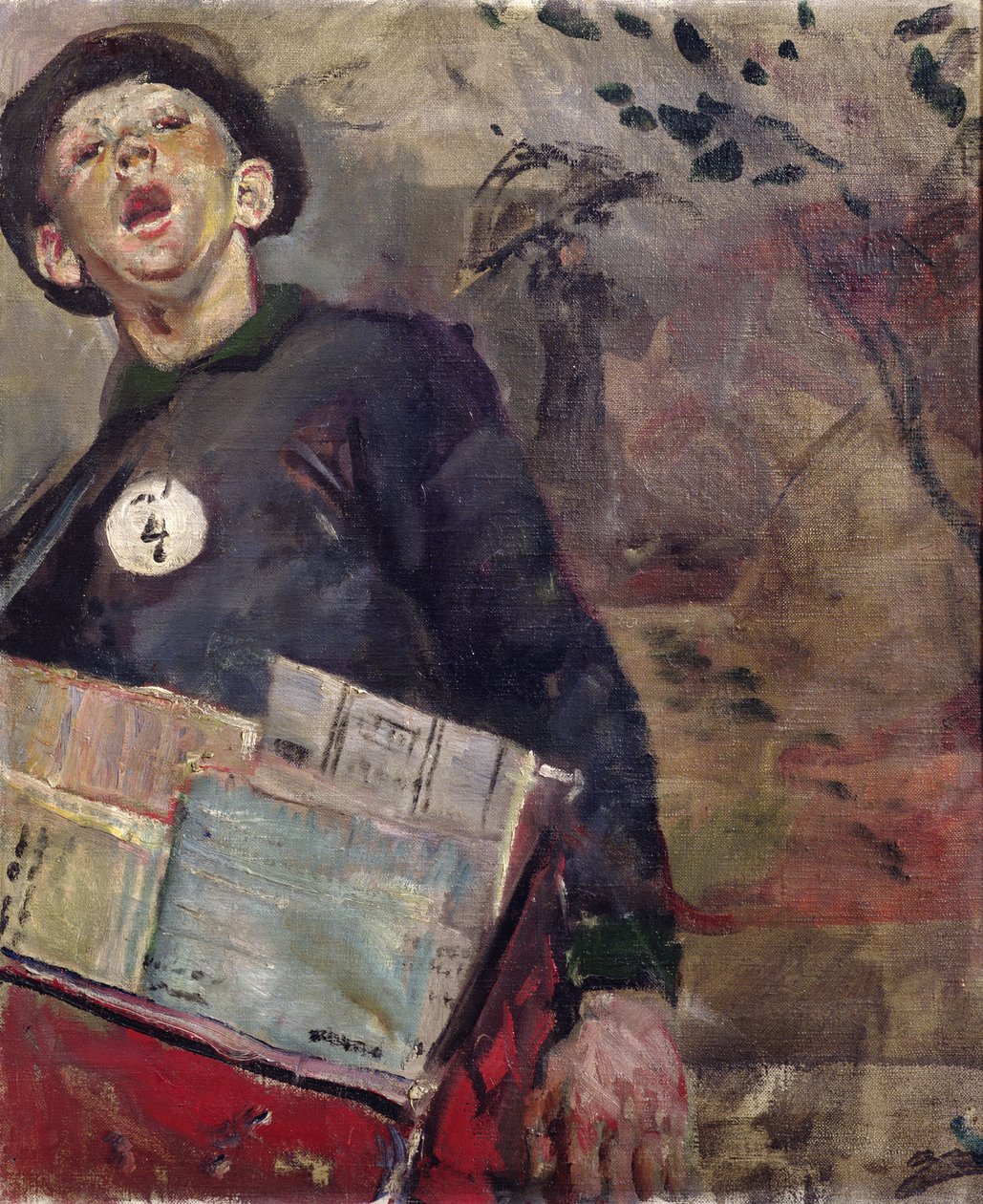 Sanomalehtipoika tekijältä Christian Krohg