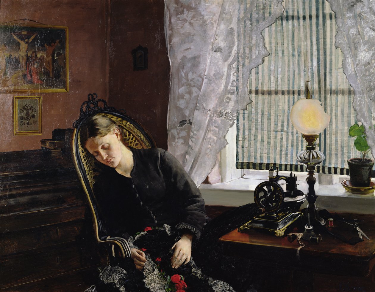 Ompelija tekijältä Christian Krohg