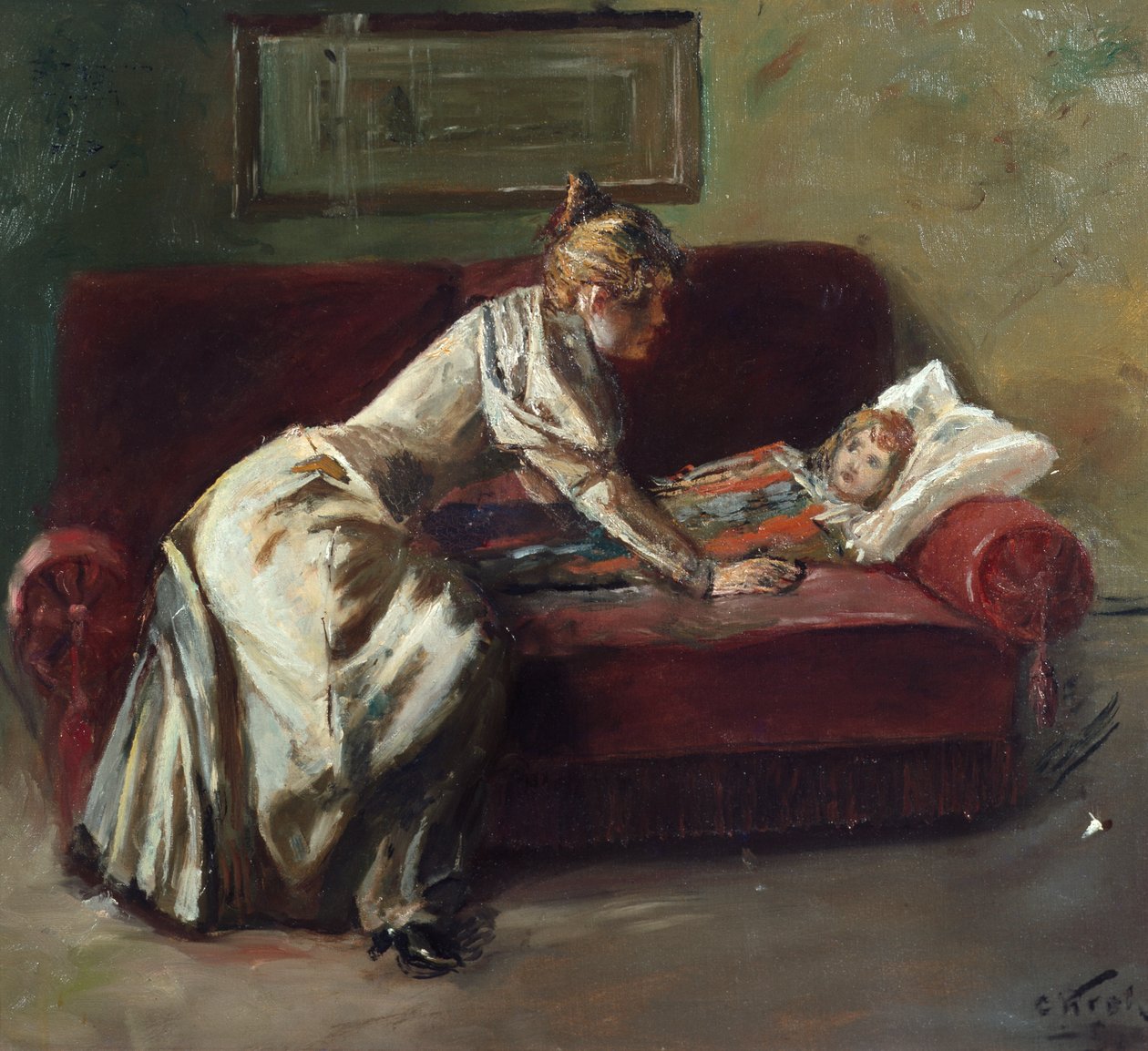 Sairas lapsi tekijältä Christian Krohg