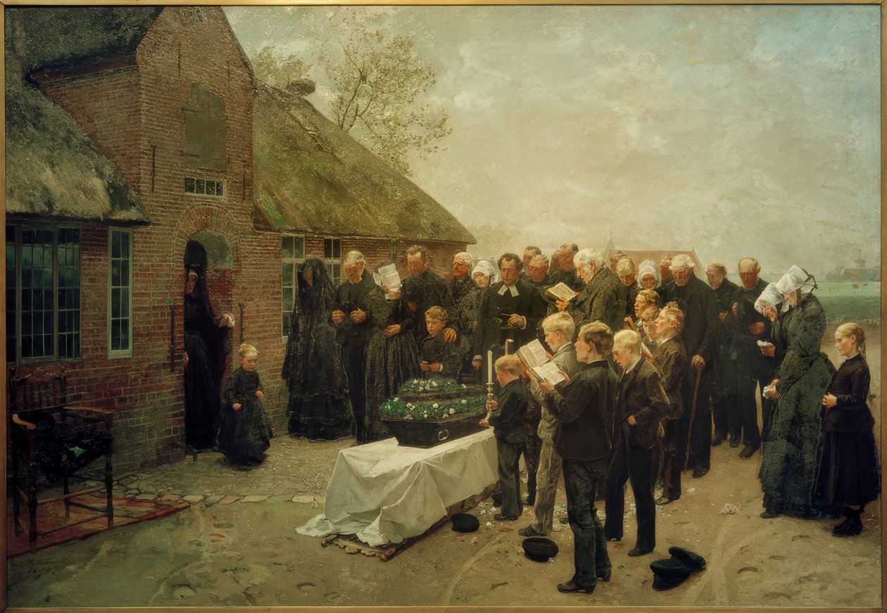 Ch. L.Brokelmann, pohjoisfriisiläiset hautajaiset tekijältä Christian Ludwig Bokelmann