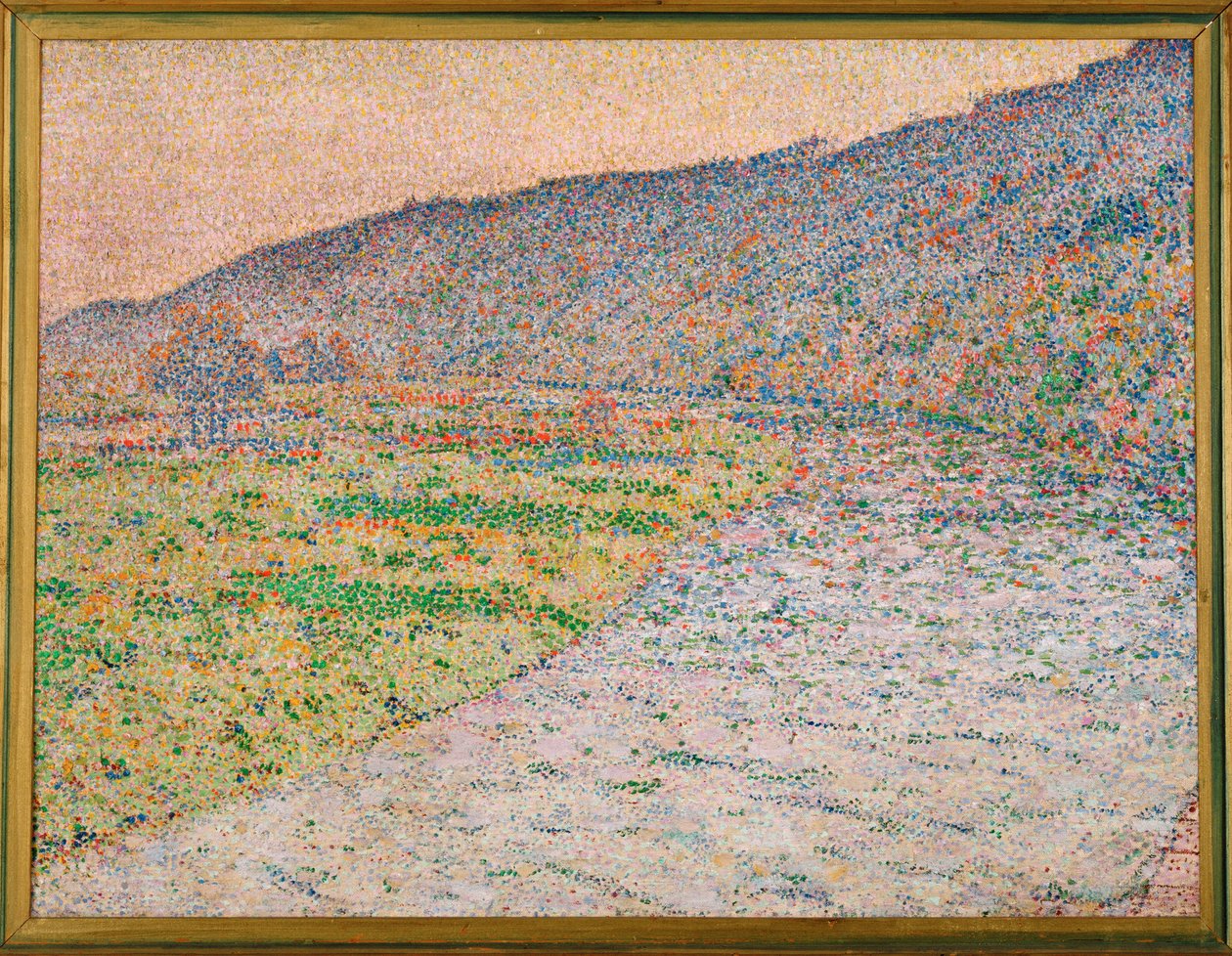 Ruhr-joki lähellä Herdecke (maalaus kankaalle) tekijältä Christian Rohlfs