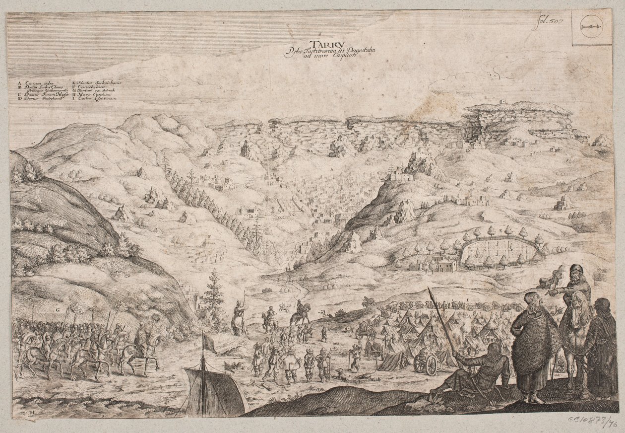 Adam Olearius, "Usein haluttu kuvaus Newen Orienthalische Reisestä [...]", Schleswig 1647 tekijältä Christian Rothgiesser