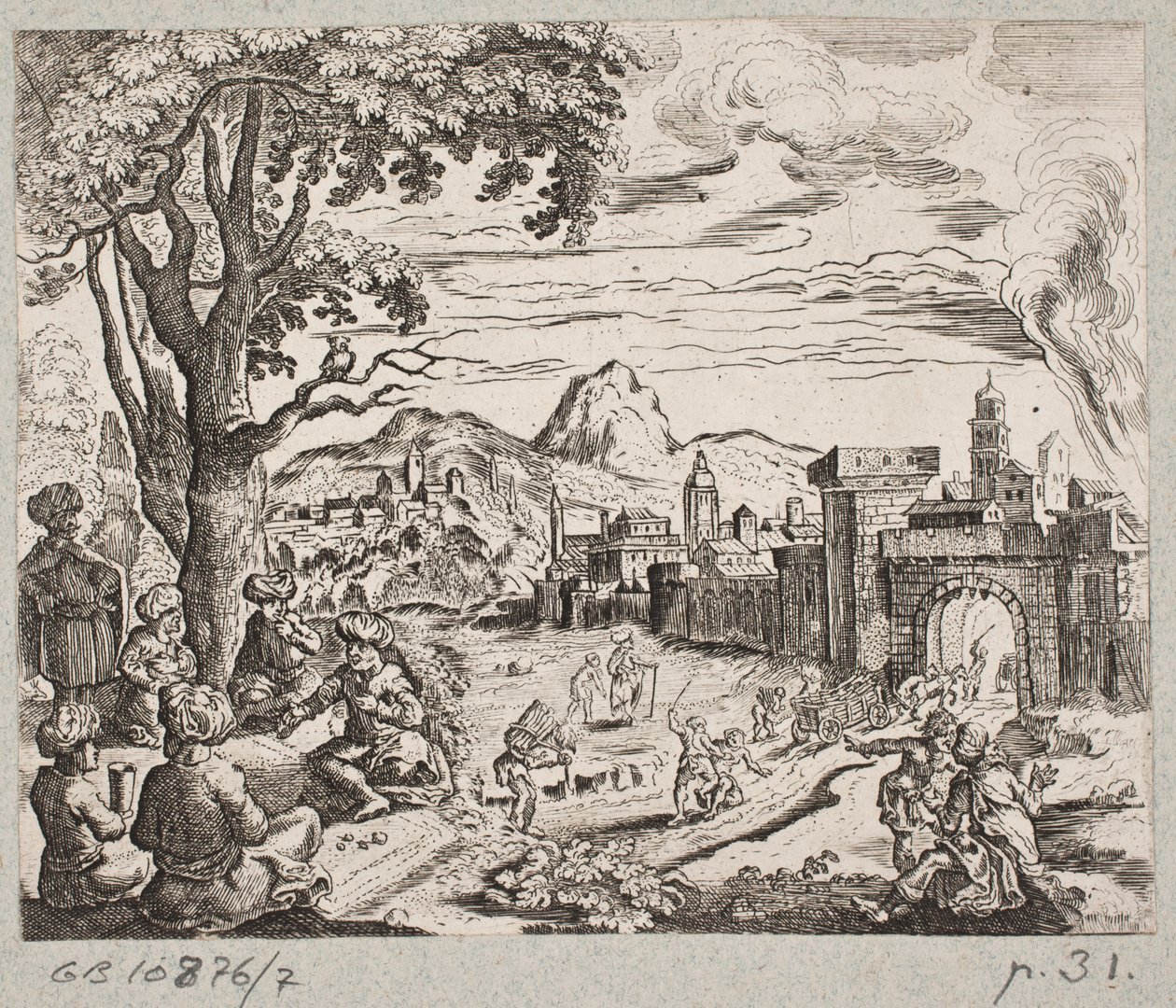 Kuvitus Adam Oleariukselle, "Persialainen Rosenthal, nerokas runoilija Schich Saadi […]", Schleswig 1660 tekijältä Christian Rothgiesser