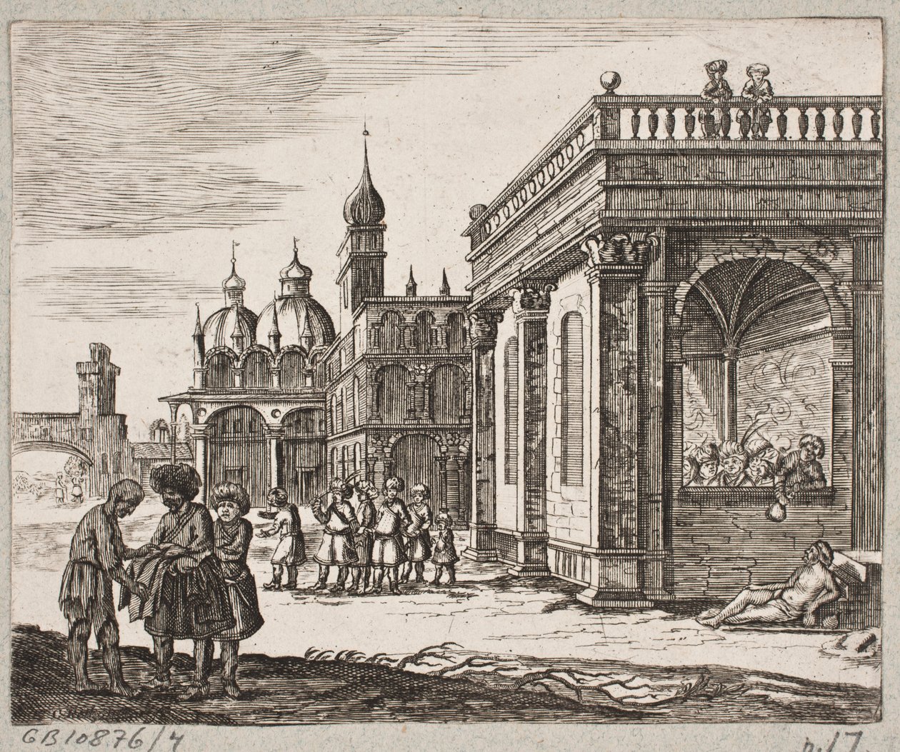 Kuvitus Adam Oleariukselle, "Persialainen Rosenthal, nerokas runoilija Schich Saadi […]", Schleswig 1660 tekijältä Christian Rothgiesser