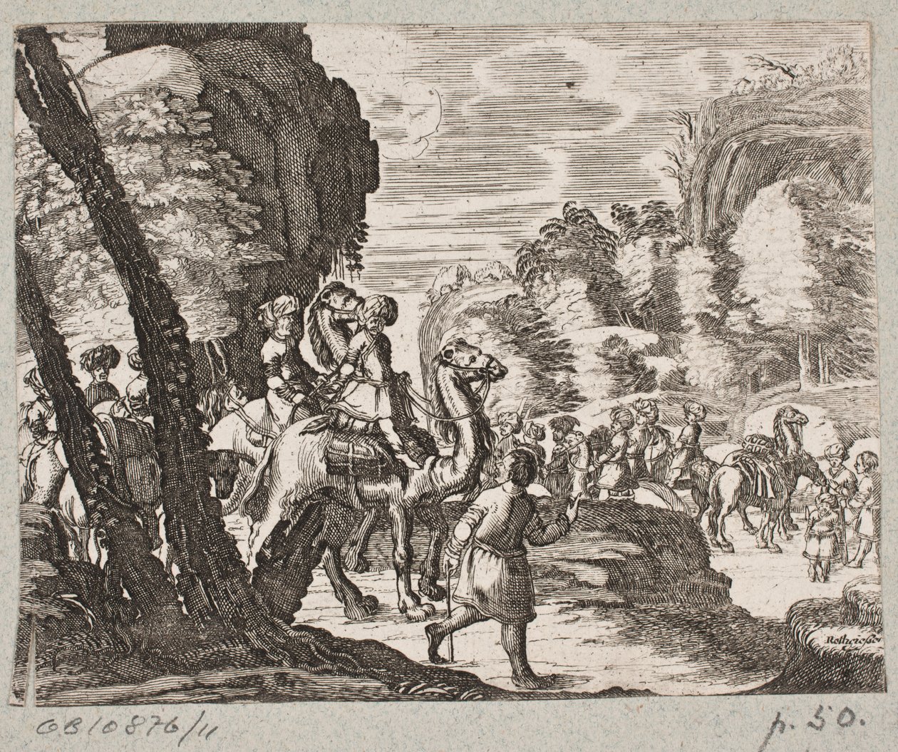 Kuvitus Adam Oleariukselle, "Persialainen Rosenthal, nerokas runoilija Schich Saadi […]", Schleswig 1660 tekijältä Christian Rothgiesser